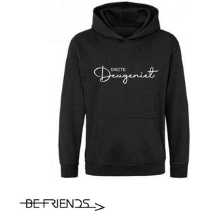 Be Friends Hoodie - Grote deugeniet - Heren - Zwart - Maat S