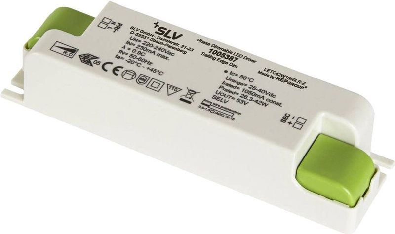 SLV - 1005387 - LED-driver - 40 W - 1050 mA - 240 V - 1 stuk