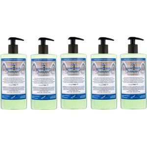 Handzeep Hamam 500 ml - met gratis pompje - set van 5 stuks