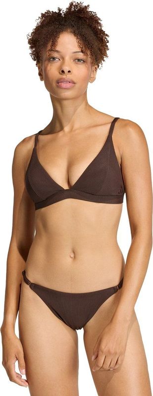 adidas Sportswear Iconisea Ribbed Padded Triangle Bikinitopje - Dames - Bruin- 40