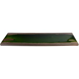 Tokyo Design Studio - Rechthoekig Bord –  Sushi Bord – Sushi Servies - Groen/Bruin - 48 x 17 x 3.9cm