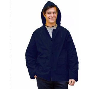 Navy regenjas Splash voor volwassenen XXS/XS