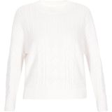 Usha - WHITE LABEL - Trui - Offwhite - Effen - Lange Mouwen