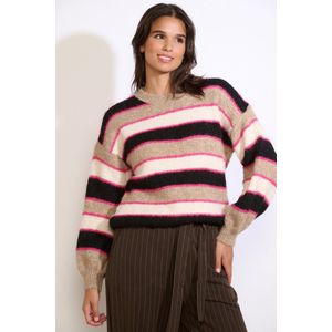 LolaLiza Trui N Fourstri 04007091 Light Camel/ Black Dames Maat - S