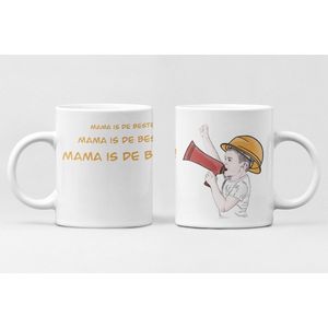 The Mokken Boutique - Gepersonaliseerde mok voor Moederdag - Unieke mok: ""Mama is de beste!