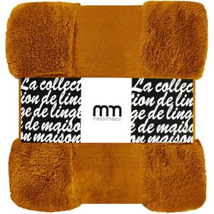 Maison Maison - Plaid - Teddy Bear - Unikleur Cognac - 240x200cm