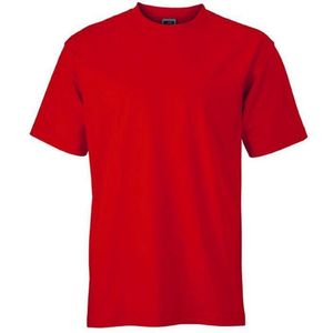 James and Nicholson - Unisex Medium T-Shirt met Ronde Hals (Rood)