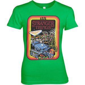 Stranger Things Dames Tshirt -XL- Retro Poster Groen