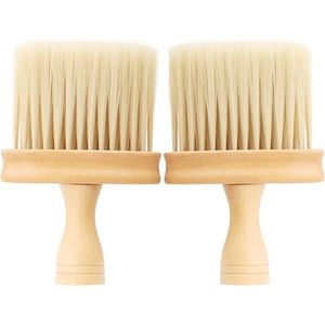 TheLau - 2 stuks Professionele Barber Neck Duster Borstel voor Kappers - Zachte Reiniging Haarborstel - Kapsalon Kappers Reinigingsgereedschap