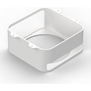 Houder voor onder tafel geschikt voor Apple Mac Studio Wit - Meurbeugel - Wandbeugel