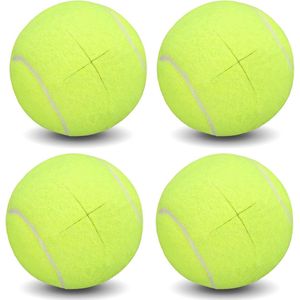 4-pack tennis kruisopening tafel- en stoelpoot hoezen, stille krukvoetkussens, anti-beweging en antislip voethoezen voor meubelpoten en vloerbescherming-Geel