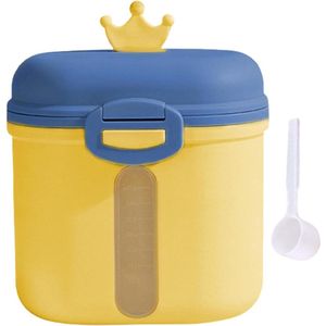 Babyvoedingsdispenser voor onderweg - Dubbellaagse formulehouder met lepel - Reisformuledispenser voor melkpoeder, snacks, fruit .