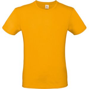 2-Pack herenshirt '150' met ronde hals B&C Collectie Abrikoos maat XS