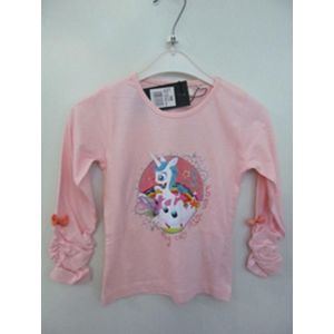 Emoi by Emonité shirt longsleeve lichtroze ""My cute little Unicorn"" maat 116