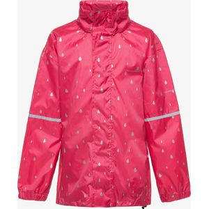 Mountain Peak kinder regenjas - Roze - Met capuchon - Ritssluiting - Maat 110/116