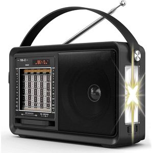 Happyment Noodradio PRO - Accu - Nood zaklamp - Draagbare FM Radio