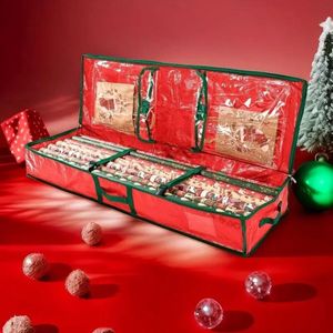 Kerstboom opbergtas - XL Deluxe Opbergoplossing met Ritssluiting en Handvaten - Stevige Tas voor opbergzak - kunstkerstboom tas - rood
