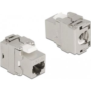 Delock - Keystone Module - RJ45 Jack naar LSA - Metaal - Cat.6A - ToolFree