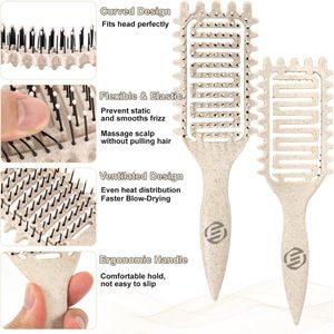 Equivera Curl Defining Brush - Krulborstel - Krul Borstel - Krul Kam - Borstel Voor Krullend Haar