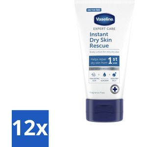 Vaseline - Expert Care - Bodylotion - Droge Huid - 75 ml - Voordeelverpakking - 12 stuks