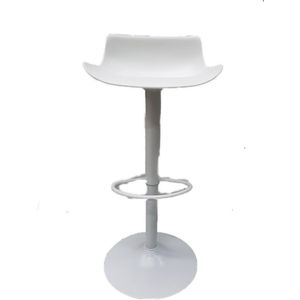 barstoel Faclo wit, barkruk, verstelbaar 1 stoel