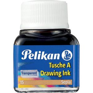 Pelikan Oost-Indische inkt sepia, flesje van 10 ml 10 stuks