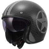 LS2 - OF601 Bob II - Jethelm - Glans Zwart Grijs - Carbon