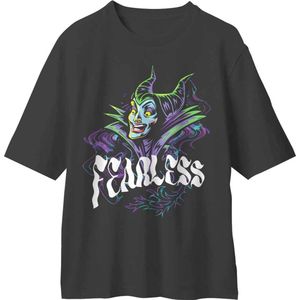 Disney Sleeping Beauty - Fearless Maleficent Unisex T-shirt - S - Zwart