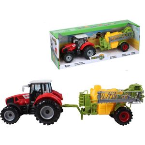 Gearbox - Tractor Speelset 2-delig - Rood/Groen/Geel - 47 x 13 x 13 cm