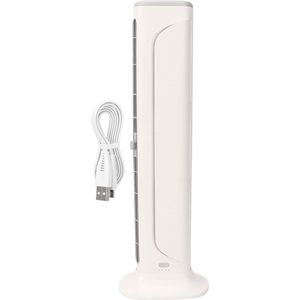 Hangscherm Monitorventilator voor Kantoor en Thuis - Bladloze USB Oplaadbare Clipventilator met 3 Snelheden