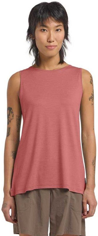 Mineralred-heather - Tanktop - 95% Polyester, 5% Elastaan - Ademend, Sneldrogend