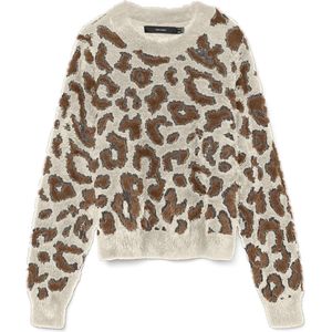 VERO MODA - VMJUNGLE LS O-NECK PULLOVER BOO - Dames - Gebreide truien