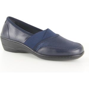 Q Fit Shoes 6009.10 BLUE dames instappers gekleed maat 41 blauw