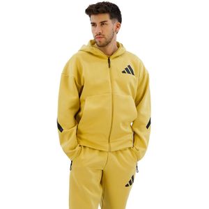 adidas - Trainingsjack - Zwart - Drielaagse Stof - Capuchon