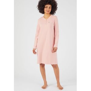 Damart - Nachthemd geribd breisel - Roze - 54-56 (XXL)
