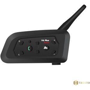 TRESTO - Motorhelm headset - bluetooth - 1200 Meter - Waterdicht - Handsfree - Microfoon