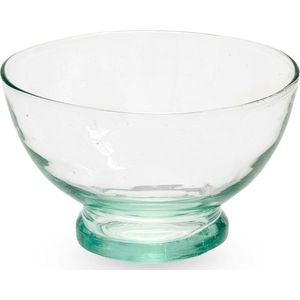 Glazen kommen - recyceled glas - mondgeblazen - set van 4