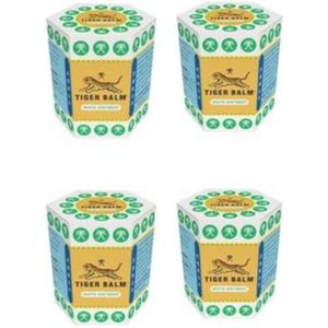Tiger Balm White - 4 Piece - 9 Grams - Tiger Balm - Muscle complaints - Muscles and joints - Tension headache - Migraine - Better sleep - Breathing - Insect bites - Natural ingredients - Caring - Soothing cooling effect