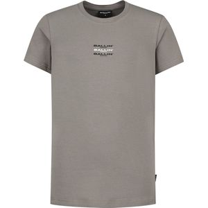 Ballin Amsterdam - Jongens Slim Fit T-shirt - Bruin - Maat 128