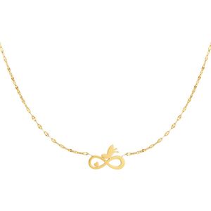 Ketting infinity - goud