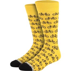 Heroes on Socks - Bike Yellow - Herensokken - Maat 41-46