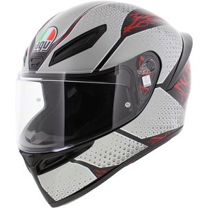 AGV K1 S Motorhelm Speedarmor mat grijs rood M