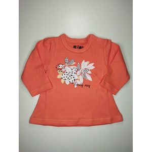 Nini - Outfit Julia - 2-delig setje - T-Shirtje, Shirtje, Broekje met voetjes - Maat 62 - 2 t/m 4 maanden