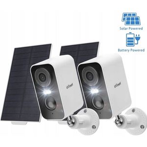 ieGeek Draadloze WiFi Bewakingscamera voor Buiten/Binnen - 2K IP-camera met Nachtzicht in Kleur - Tweewegaudio - PIR-bewegingsdetectie - Geluidssignaal - AI-detectie