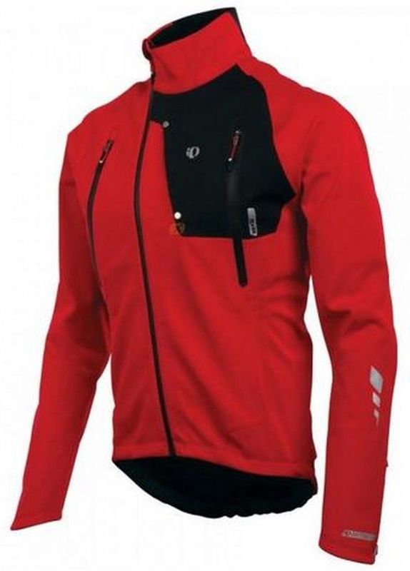 Pearl Izumi - PRO Softshell WXB - Fietsjack - Rood met Zwart - Winddicht