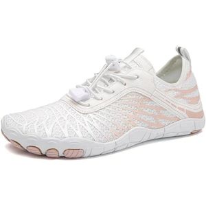 Livano Barefoot Schoenen - Waterschoenen - Aquashoes - Afzwemschoenen - Zwemles - Dames & Heren - Fitness - Sportschoenen - Wit - Maat 36.5