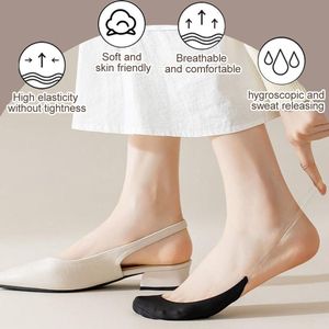 Allecto Plus - No Show Dames Sokken, 3 Paar - Halfhoge Onzichtbare Toppersokken voor Slingback, Hoge Hakken en Ballerina's