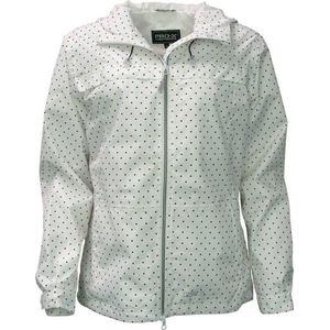 Pro-X Elements - Lucie - Regenjas - Wit - 10000mm Waterdicht - 5000gr/24u Ademend - Winddicht - Kap