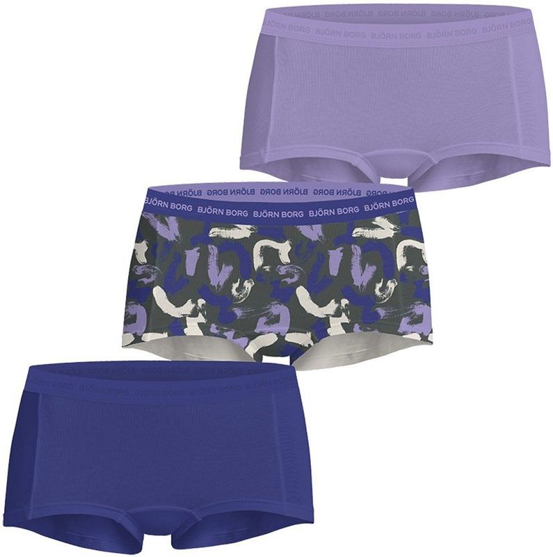 Björn Borg dames everyday cotton 3P mini boxershorts basic print multi