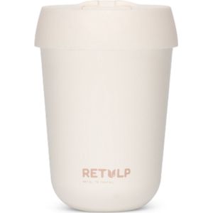 Retulp Travel Mug - Koffiebeker to go - 275 ml - Koffiemok - Chalk White